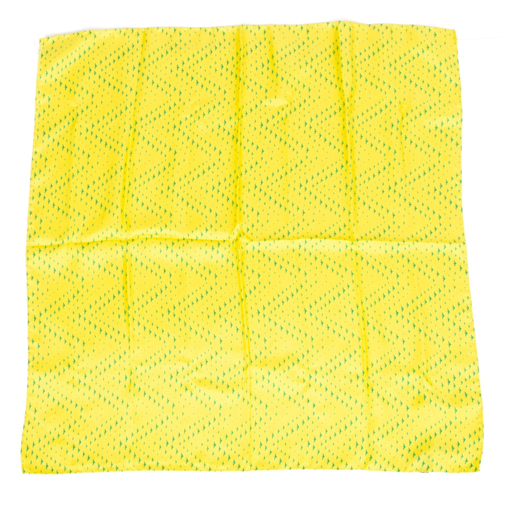 Yellow, Scarves, Silk, Accessories, Unisex, 26"x26", Flying Duck pattern, Tartan, 969018